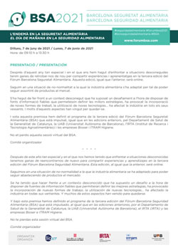 Barcelona Seguridad Alimentaria 2021